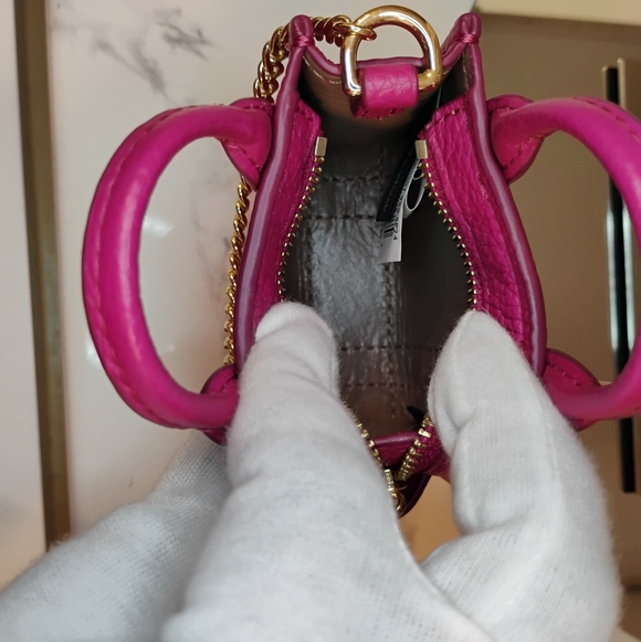 NWOT Marc Jacobs Nano Tote Bag Charm - Hot Pink - Picture 12 of 16